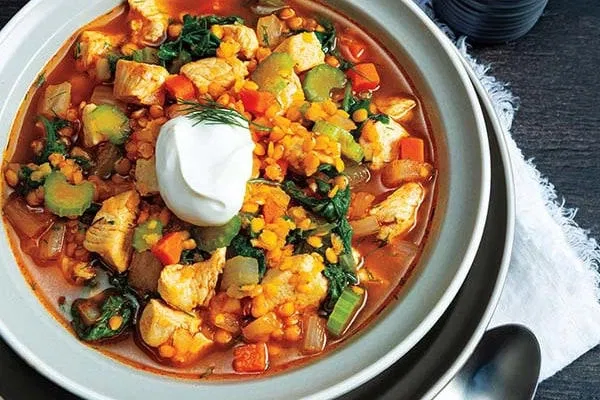 Smoky Chicken and Red Lentil Stew